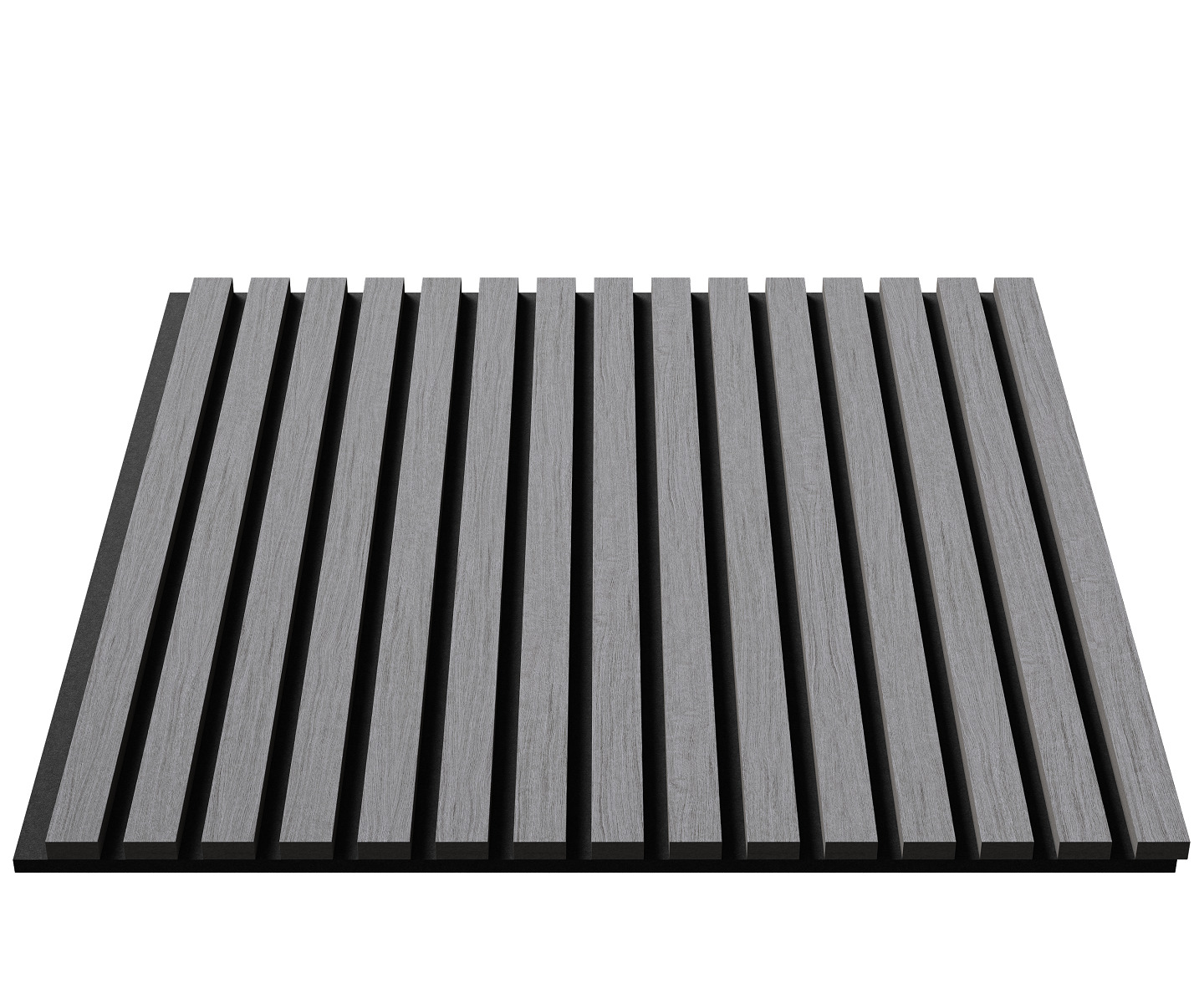 МДФ стеновая панель акустическая Cosca Decor Монако Дуб Ардженто Светло-серый черный войлок 600×600×21